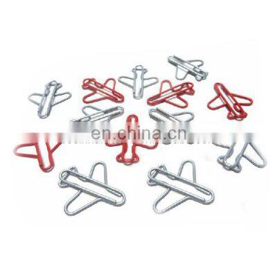 Fashion High Quality Metal Airplane Shaped Paper Clips