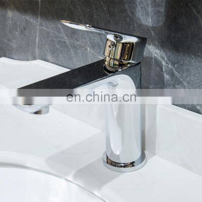 Deck mounted basin mixer taps SUS304 single handle black bathroom faucet