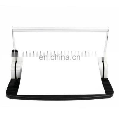 Professional Plastic Comb Office Easy Use 21holes Notebook Steel Knife Binder Manual Comb Binding Machine photo-2