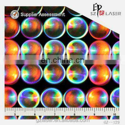 YXCP-259 Lens pattern Nickel hologram shim for embossing sticker