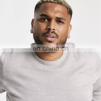 Cotton Polyester Sweat Shirt Winter Plus Size Sweat Shirt In Solid Color Oversized Sweatshirt photo-2