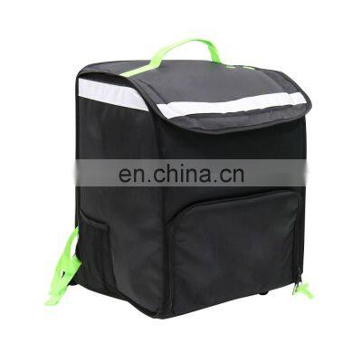 Black Waterproof Thermal Insulated Cooler Bags Food Delivery Delivery Bag Bike