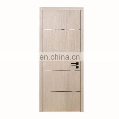 Simple flush oak prices cheap panel decorative wooden inside prehung bedroom bathroom house home white oak doors