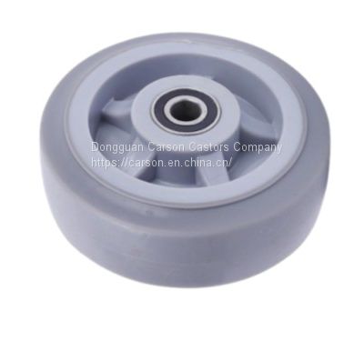 6'' Top Plate Rubber Trolley Wheels (250kg)