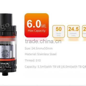 Super Power! Stock Offer TFV8 Cloud Beast Tank With Turbo, 260W SMOK TFV8