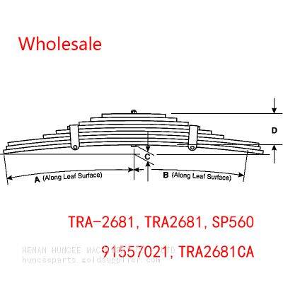 TRA-2681, TRA2681, 91557021, SP560, TRA2681CA, TRA-2681-1, TRA-2681-2 For Rear Neway Trailer Spring Wholesale