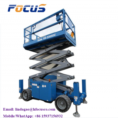 Top selling electric self-propelled crawler scissor lift rough terrain personal tracked scissor lift construction hoist lifter