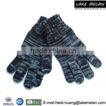 Hot Selling 100% Acrylic Knitted Men's Glove For AW 16