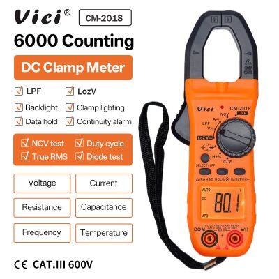 Vici CM-2018 AC DC Clamp Meter with LPF Loz Rel T-RMS NCV Tests