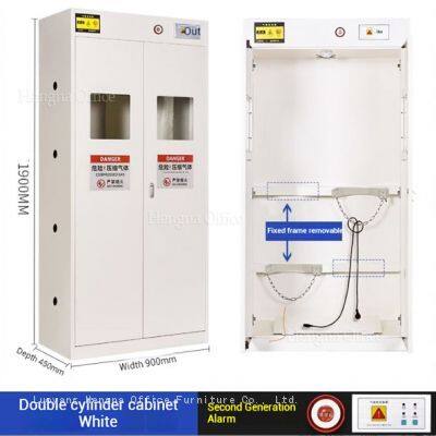 Oxygen Cylinder Storage Cabinet With Visual Window - Hospital Grade Safety Cabinet photo-4