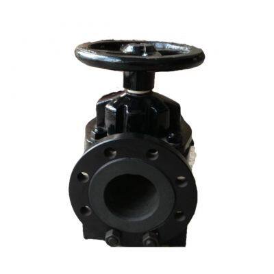 Cast Iron 150LB DN 150 Straight Through Flange Diaphragm Valve photo-4