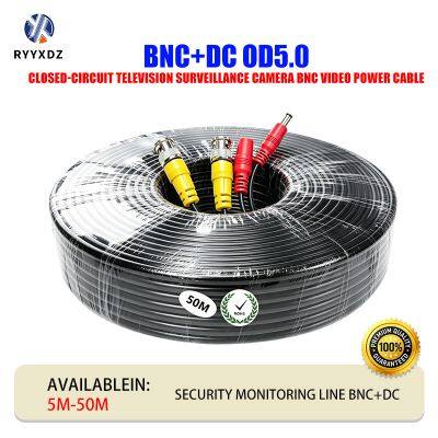 BNC+DC5.0 Cctv Cord Power Supply Video Cable Extension Cord for Security Surveillance Cameras, AHD Factory Monitoring Cable