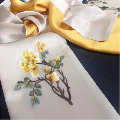 Embroidered Long Scarf photo-3