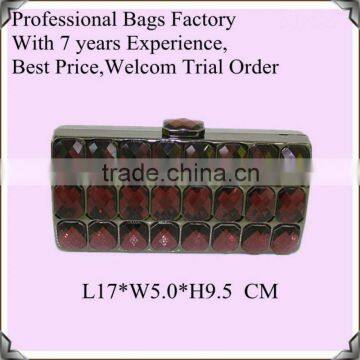 Bags Factory Produce Stone Clutch Bags Lady Studded Bags Jewelled Handbags Beaded Bag