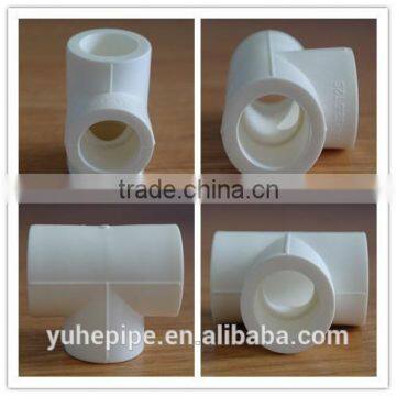 YUHE high quality ppr pipe fittings variety sizes reducing or equal Tee buy ppr pipe fittings on alibaba