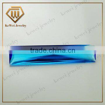 New products of Rectangle Shape Blue Glass Stone