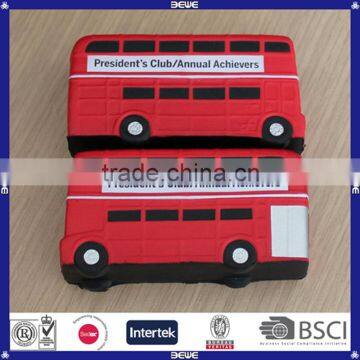 logo printed bus pu foam anti stress ball