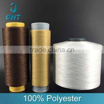 China supplier Semi dull HIM black color 75 36 dty polyester yarn