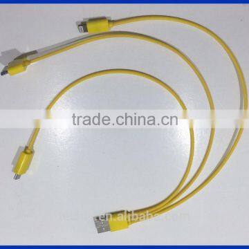 New Color Blister Pack for Green Color 3 In 1 USB Charger Cable for Iphone and for Samsung Use of Cable photo-4