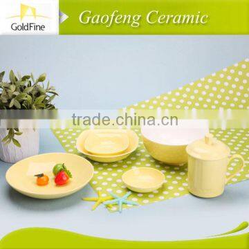 dinnerware in stoneware material