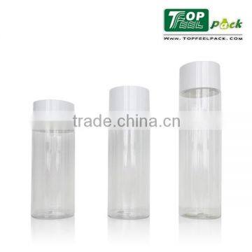 2015 Popular Clear Plastic PET Bottles with Screw Cap for Skin Care