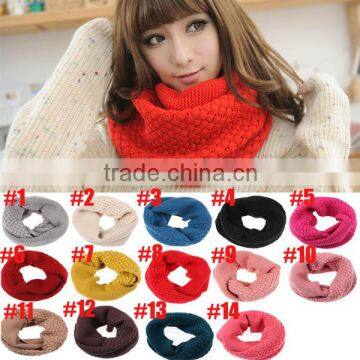 Winter Fashion Sunflower Women Circle Loop Scarf