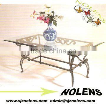 China Tea Table,/Glass Table Restoring Ancient Ways /Metal Frame And Glass Top Coffee Table