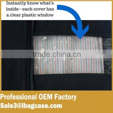 PVC Garment Bag Cover for Suit Carriers Dresses With Clear Window photo-3