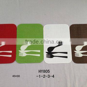 2016 hot sale recycled wholesale cheap custom disposable printing dinner paper placemat for tableware