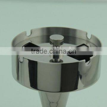 Thickening Round Tabletop Metal Ashtray With Rotatable Lid photo-4