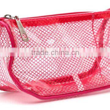 Travel Plaid Washing Bag PVC Transparent Cosmetic Bag With Handle Supplier's Choice photo-4