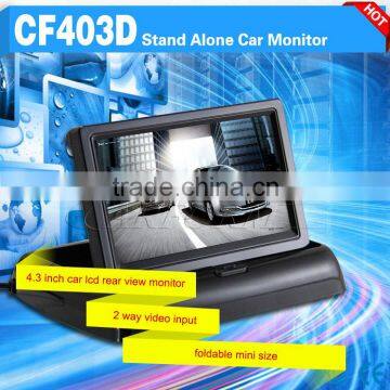 4.3" tft lcd car foldable rearview monitor