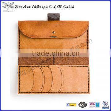 custom men's genuine leather wallet business card holder