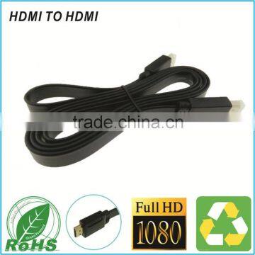 Black HD TV High Speed Connect Wire For 3D TV Suppor 1080P Cable