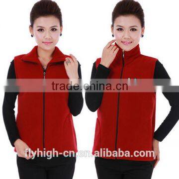 Promotional Apparel Warm Women Polar Fleece Waistcoat