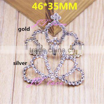4 Size Metal Crown Button-White Silver Crown Rhinestone Decorative Metal Shank Buttons Quality Choice photo-6