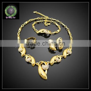 New Arrival 4pcs/set gold plated Jewelry set for woman in zinc alloy jewelry set BHK653