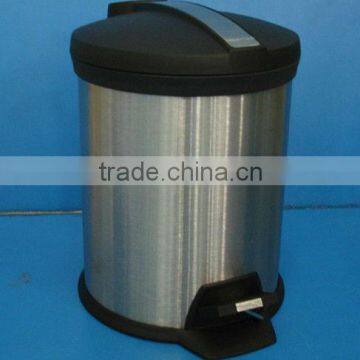 high quality foot pedal outdoor stainless steel dustbin