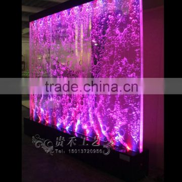 public indoor decoration led acrylic water bubble wall