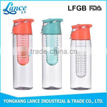 Best selling New products plastic water bottle with fruit infuser on Alibaba com