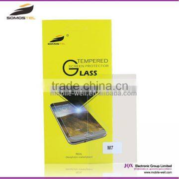 [Somostel] For HTC M7 Premium Tempered Glass for HTC One M7 Explosion-proof Anti-scratch 9H 0.25D Mobile Phone