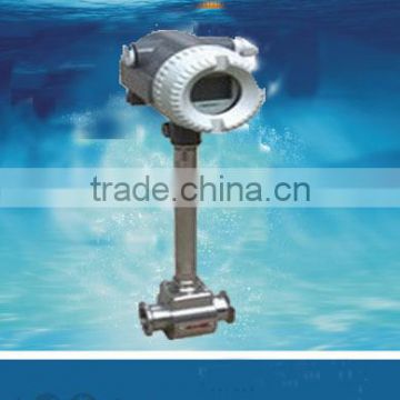 High temperature gas vortex flow meter