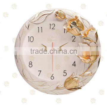 Romantic 3D Flower hanging decoration decorative art wall clock picture/