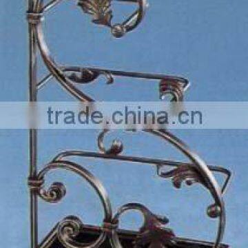 wrought iron flower shelf, iron flower rack, flower stand