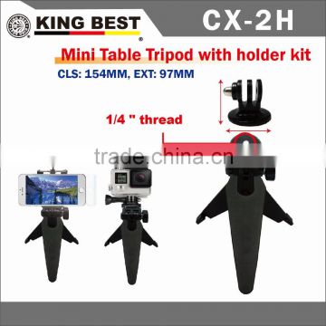 KING BEST CX-2H New products 2016 sport camera acessories FOR gopros Table mine tripod kit