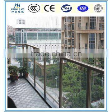 5-19mm balcony glass balcony tempered glass toughened security glass