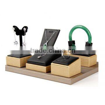 China manufacturer luxury leather jewelry display set