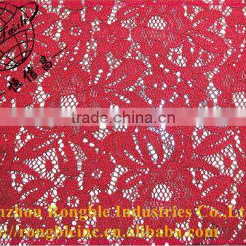 fashion design flower lace fabric for garment