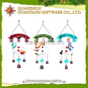 Christmas wind chime snowman decoration door wind chime