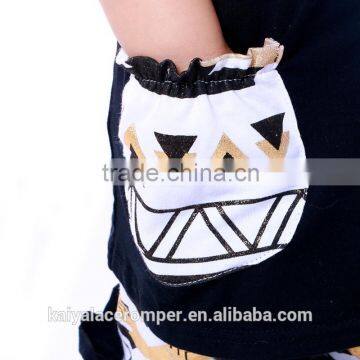 Fashion Boutique Popular Baby Clothes Wholesale Price Bulk Wholesale Kids Clothing Blank Top With Pocket for Baby Girl photo-5